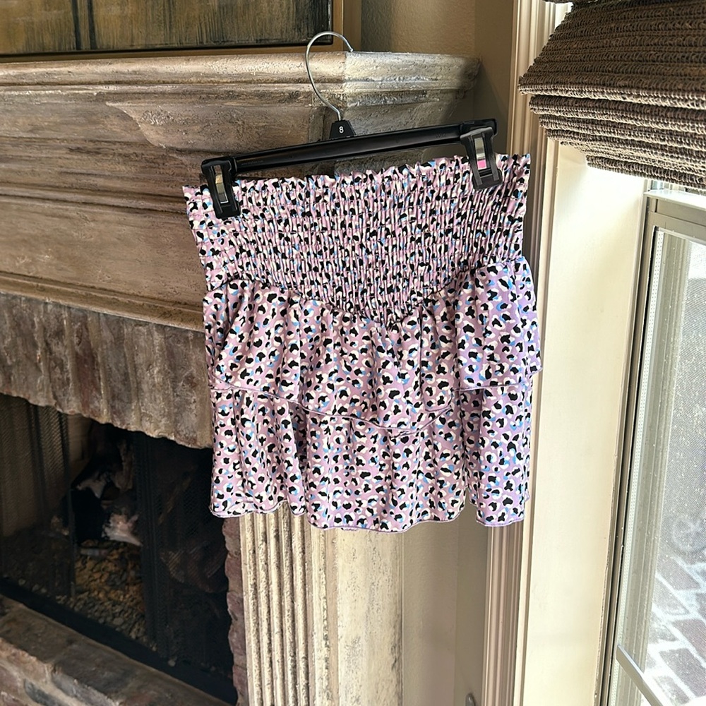 Painted Threads leopard float mini skirt, medium